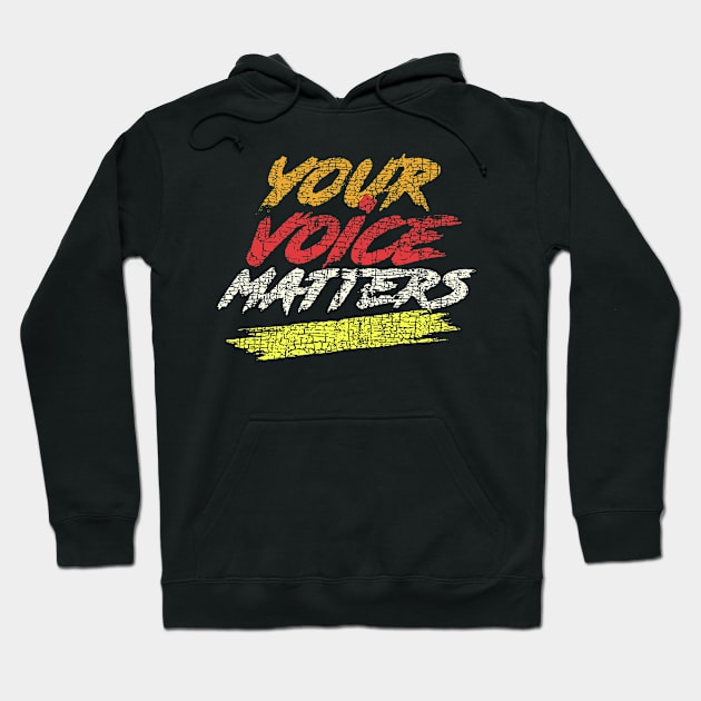 your voice matters, 2020 vote t shirt, democrat republican, Donald trump vs joe biden Hoodie by nikolay